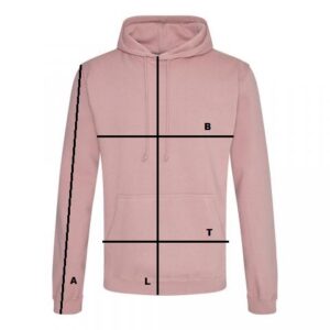 productkenmerken en maattabel Hoodie JS